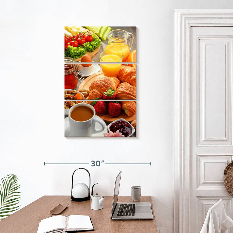Petit déjeuner copieux Yarlin, H 32 po x l 20 po