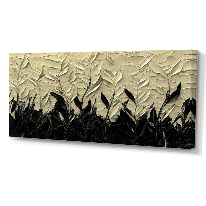 Indrishka - Art mural abstrait, H 28 po x l 60 po, Toile tendue, Ne s’applique pas