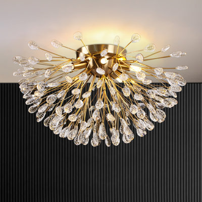 Plafonnier semi-encastré 5 lumières Starburst