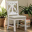 Ensemble de 2 chaises d'appoint en tissu blanc / gris Ayanah