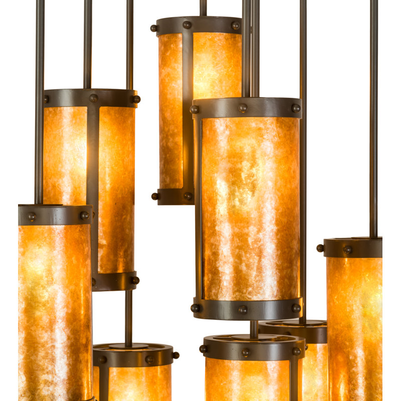 Lustre géométrique 9 lumières unique Erithon