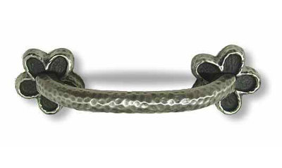 5" Flower Pull Antique Pewter