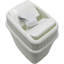 Greydon 10 Litre Touch Top Trash Can Knit Design Loop Plastic Push Top Bin With Removable Lid-1759499171