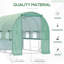Stellan Walk-In Polytunnel Greenhouse With Roll-Up Doors And Durable PE Cover