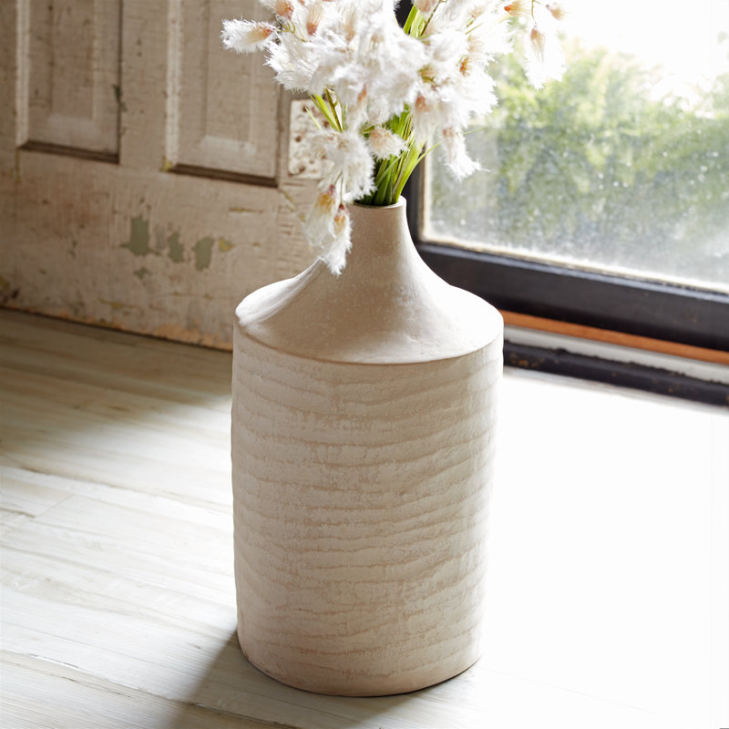 Vase en craie de papier recyclé H 18 po