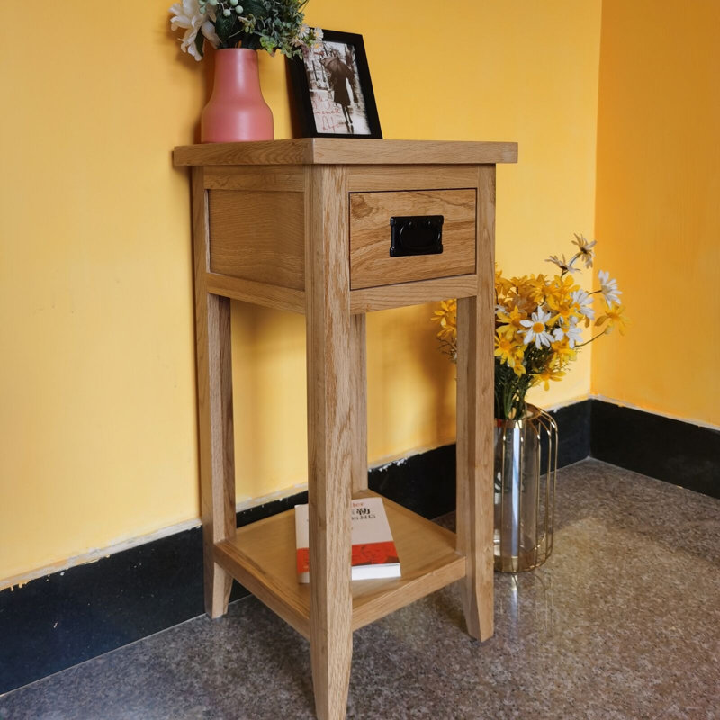Bouwkamp 40cm W Solid Wood Bedside Table