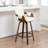 Youngstown Upholstered Swivel Counter Stool With Wood Frame-123200776