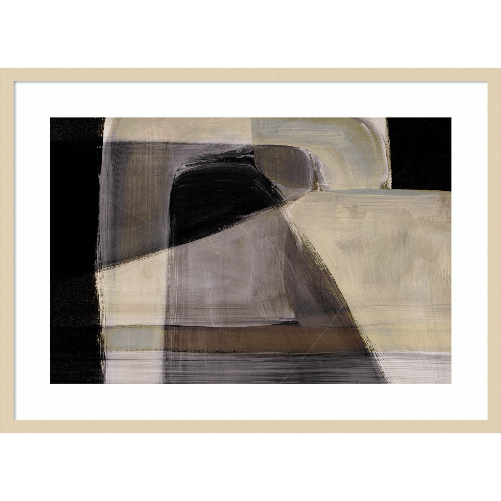 Cleve "Moods" Print by Dan Hobday, Brown, 24" H x 33" W
