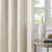 Madison Park Englewood Natural Polyester Solid Piece Dyed Grommet Top Single 50x95" Curtain Panel-1985204915-1985204941