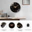 Horloge murale rétro élégante en verre 24 po