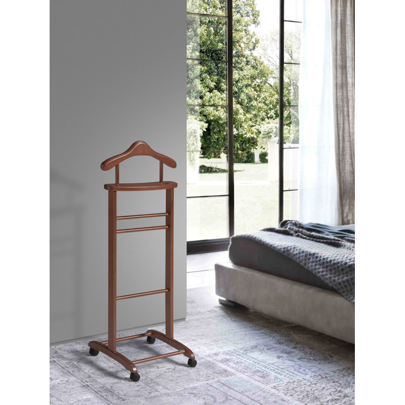Ahearn Freestanding Valet Stand, Mogano