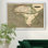 Carte de l’Afrique de Thomson-impression d’art graphique sur toile encadrée