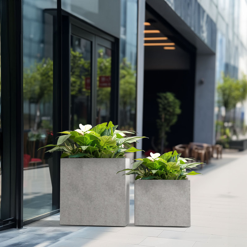 Monoceros Handmade Planter Box, Stone Finish