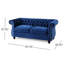 Velours bleu marine foncé pour un style de salon élégant avec des coussins moelleux
