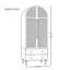 Armoire simple en rotin de style américain à double porte-112400211