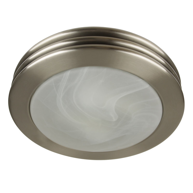 Ventilateur de salle de bain à DEL 80 CFM, Nickel brossé
