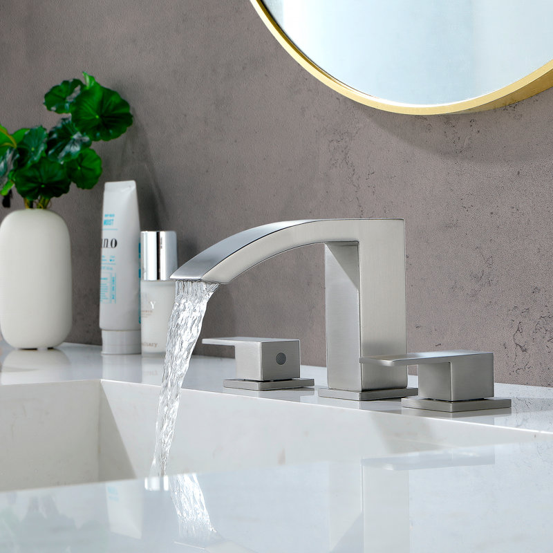 Bathroom Faucet with Drain Assembly, Brushed Nickel
