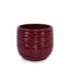 3 pots de fleurs en céramique, pot de fleurs moderne pour patio, jardin ou rebords de fenêtre - Bean Paste Red-735445750