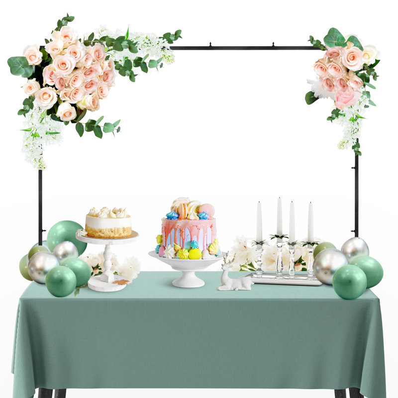 Support de tringle réglable au-dessus de la table avec pinces, Noir, noir, noir, noir