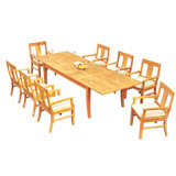Antony Outdoor 11 - Piece Teak Dining Set