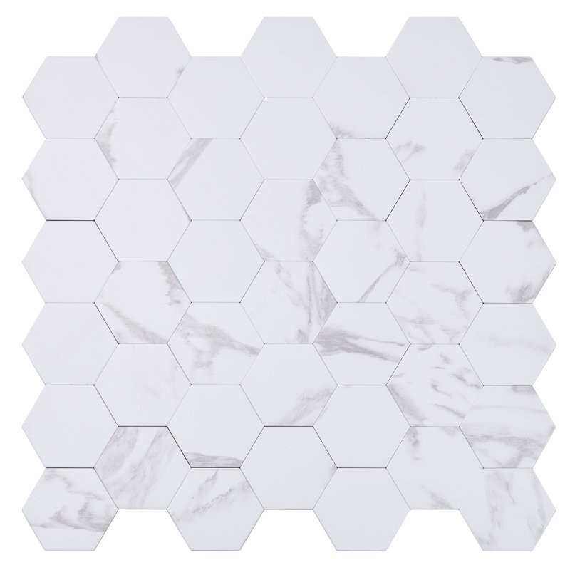 Santorini 2.5 in. W x 2.5 in. L Fireplace Surround Peel and Stick Mosaic Tile