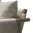 Naomie 4-Piece Acacia Loveseat Seating Set with Olefin Linen