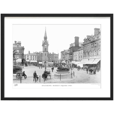Aylesbury, Market Square 1901 by Francis Frith - Single Picture Frame Print