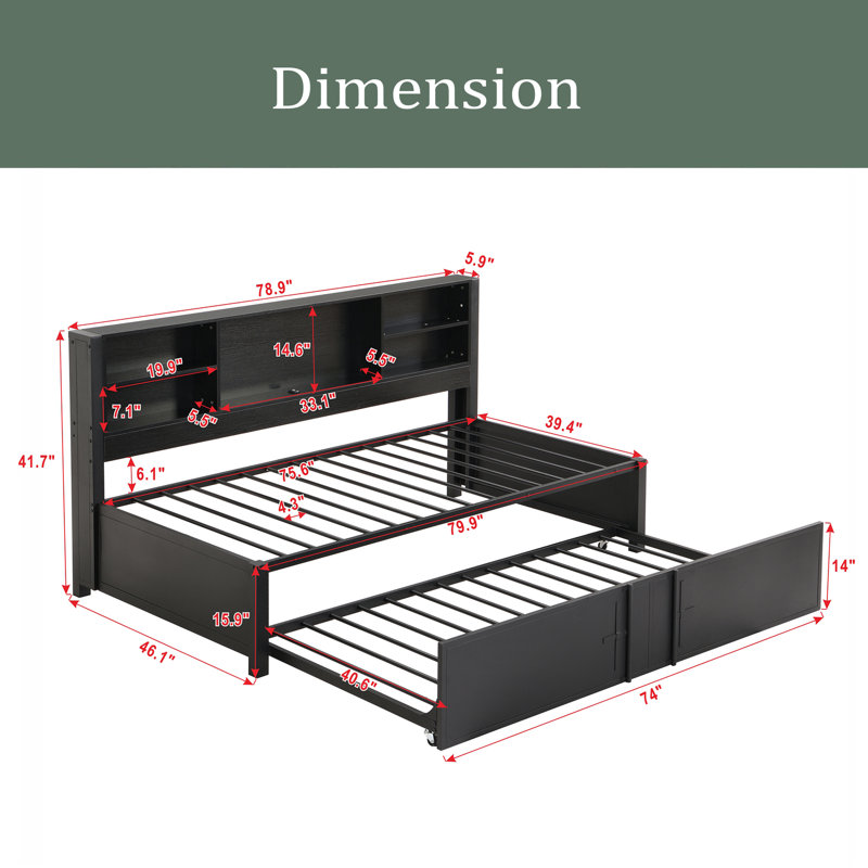 Aftina Daybed, Black