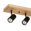Projecteur sur rail semi-encastré à 5 têtes orientables en bois-610857103