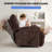 Wide Modern And Overstuffed Soft Oversize Rocker And Swivel Manual Recliner (Set Of 2)-1484068345