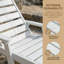 Chaise longue inclinable en plastique PEHD résistante à la rouille avec dossier réglable-401118992