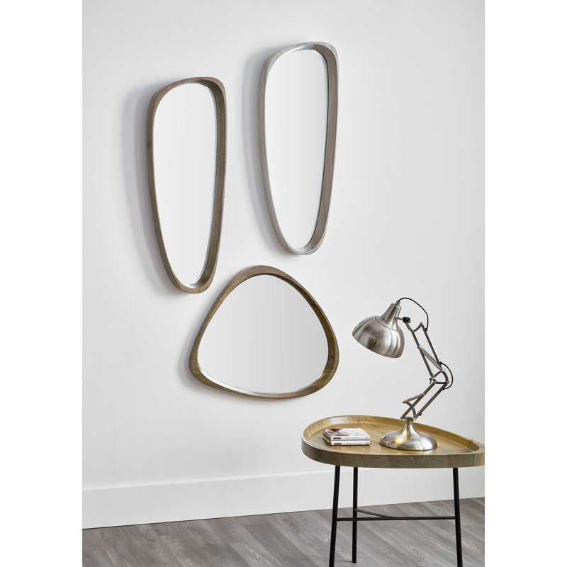 Cyroselle Engineered Wood Flat Wall Mirror