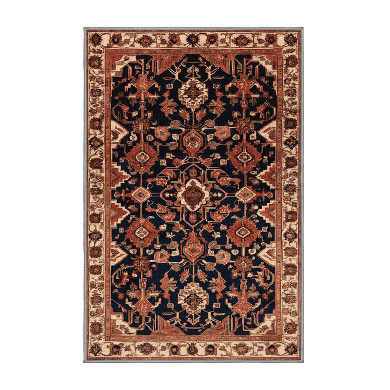 Tapis brun lavable à la machine, Rectangulaire 8 pi x 10 pi