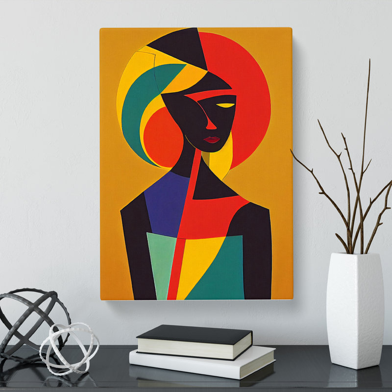 African Woman Cubism Vol.2 - Wrapped Canvas, 76cm H x 50cm W x 3cm D