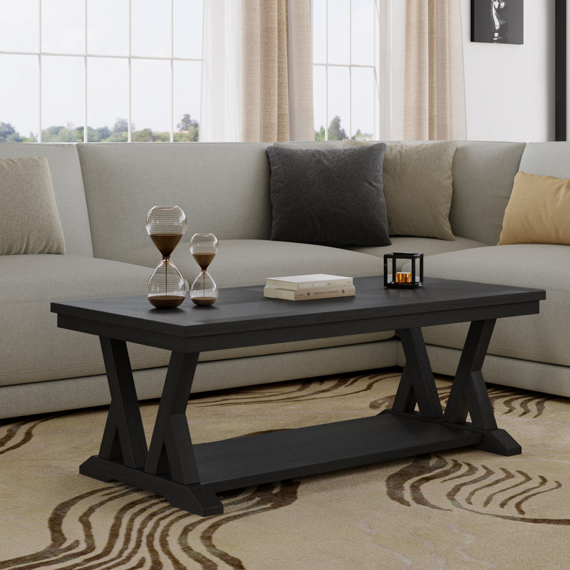 Lattice Coffee Table, Black
