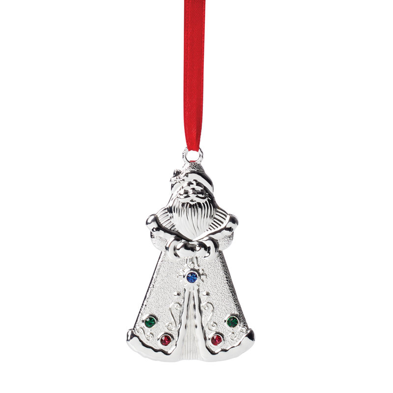 Jeweled Santa Ornament