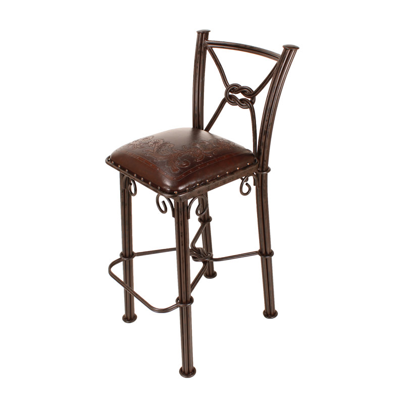 Tabouret de bar Slawson, Brun foncé