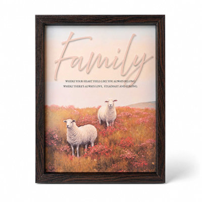 Framed Wall Art Family Where Your Heart