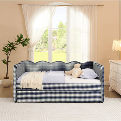 Lit de jour simple avec couchette bleu marine Cozy
