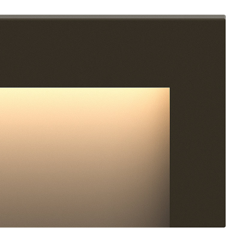 Taper Horizontal Low Voltage Integrated LED Deck Light, Bronze, 3" H x 8" W x 1.25" D