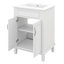 Ensemble de meuble-lavabo 24 po avec lavabo, ensemble de meuble-lavabo simple autoportant, armoire de rangement pour salle de bain avec 2 portes et tablette réglable-1568619229-1568619230