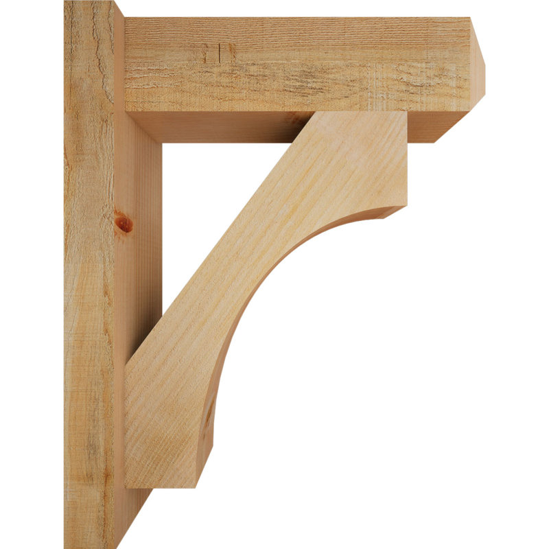 Persienne en bois rustique Westlake Craftsman, Sapin Douglas de 6 po (sciage brut), P 18 po x H 22 po