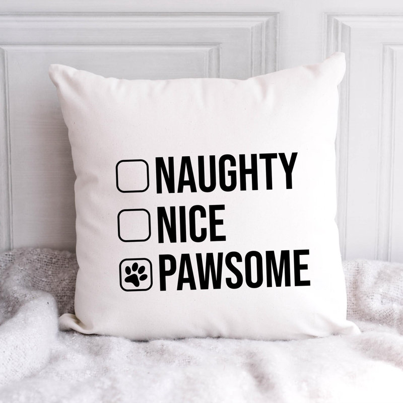 Coussin ChristmasDog_Noir-10, 16 po x 16 po