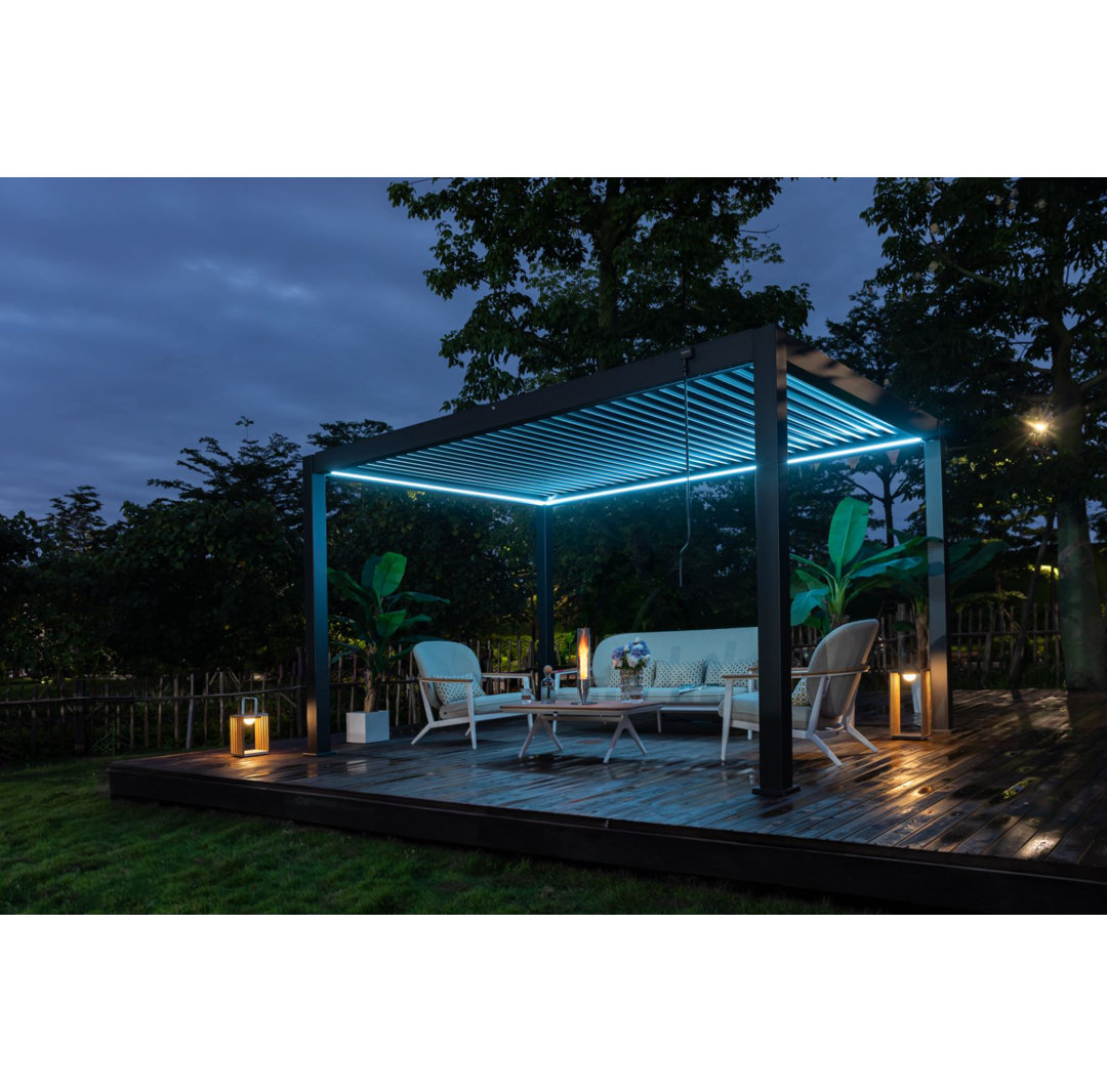 3X3M Mit LED-Leuchten Pergola