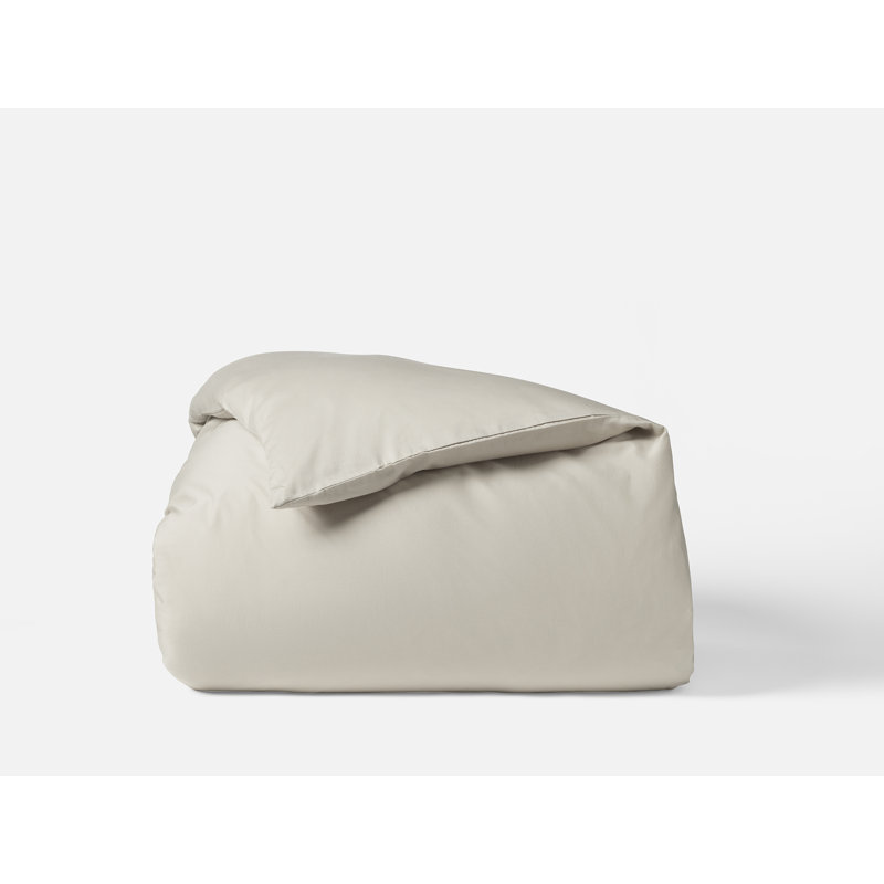 Relaxed Sateen Duvet Cover, Full/Queen Duvet Cover, Stone