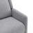 Gray Mid-Century Modern Pushback Recliner - Leathered Upholstery, Tapered Legs, Channel Detail-539644007