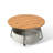Barret Round Coffee Table With Storage Fabric Basket for Living Room-3169649