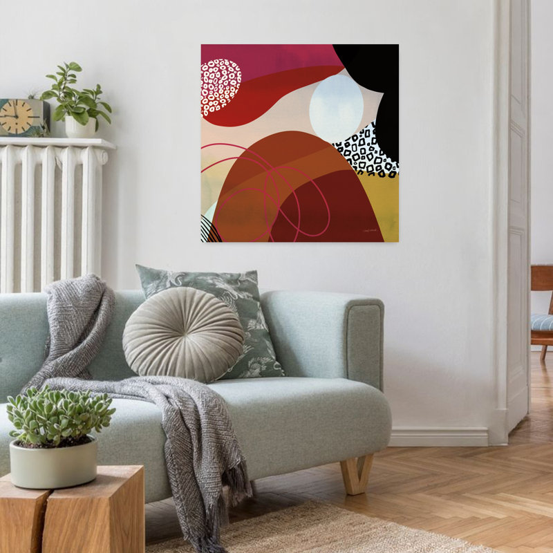 Variété VI, art contemporain moderne abstrait, H 32 po x l 32 po