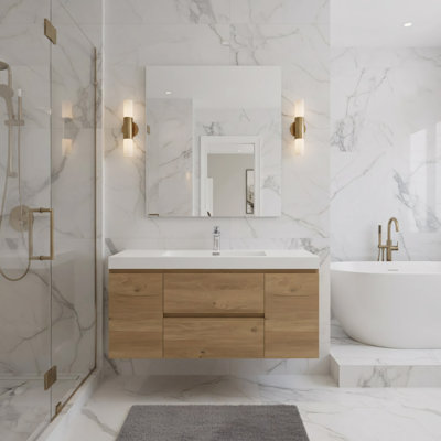 Koyu 47"W x 20"D x 23"H Single Bathroom Vanity