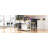 48Inch Large Kitchen Island With 2 Bar Stools, Power Outlet, Door Internal Storage Rack, Kitchen Storage Cart On 5 Wheels With Drop Leaf, 5 Open Side Racks, 2 Drawers,For Kitchen,Dining Room,White-1299650282